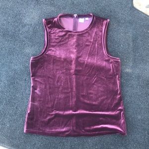 Gap Velvet sleeveless top.